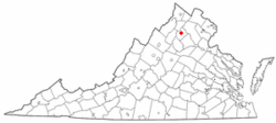 Location of Washington, Virginia