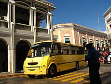 Yellow bus - Merida Yuc Mex