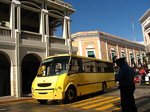 Yellow bus - Merida Yuc Mex