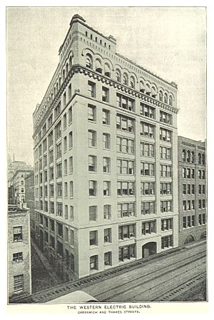 (King1893NYC) pg843 THE WESTERN ELECTRIC BUILDING. GREENWICH AND THAMES STREETS