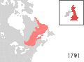 Évolution territoriale du Bas-Canada