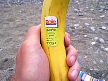 004 Dole company, banana fruit sticker