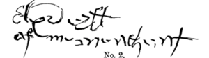 2nd earl alexander signature