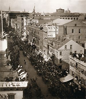 41 William England - Atlantic telegraph jubilee on Broadway, New York