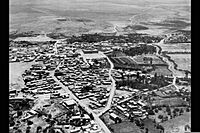 AN AERIAL PHOTO OF THE SETTLEMENT BEIT SHE'AN. צילום אויר של היישוב בית שאן.D332-054