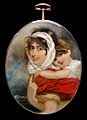 Ann & Wm M'peace Thackeray,Madras age 2 by Chinnery