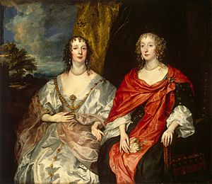 Anthonis van Dyck - Portrait of two Ladies (Hermitage museum)