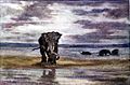 Antoine-Louis Barye - Elephants in Water - Walters 37819