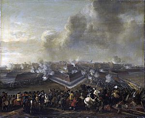 Assault on Coevorden in 1672 - De bestorming van Coevorden, 30 december 1672 (Pieter Wouwerman)