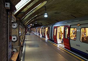 Baker Street tube station MMB 19 S Stock