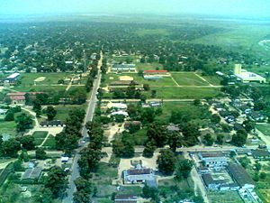 Bandundu Centre, vue aérienne