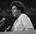 Barbara Jordan speaking at the 1976 Democratic National Convention (cropped1)