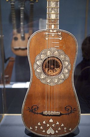 Baroque guitar (ca.1630-50), Matteo Sellas, The Met, NYC