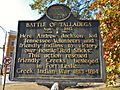 Battle of Talladega Historic Marker