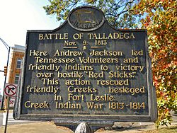 Battle of Talladega Historic Marker.JPG