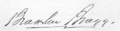 Braxton Bragg signature