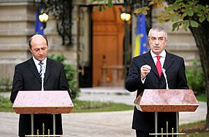 Călin Popescu Tăriceanu and Traian Băsescu