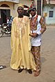 Camerounais en tenue traditionnelle