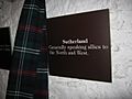 Clan Sutherland tartan in Clan Munro exhibition