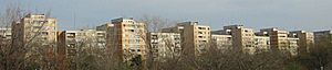 Communist Romania apartment blocks