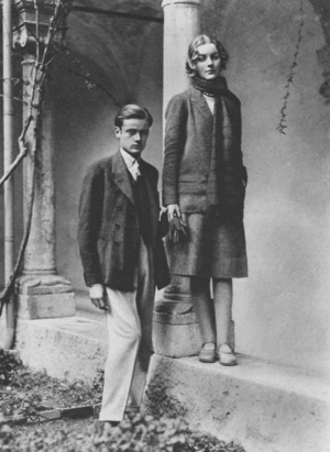 Diana Mitford and Bryan Guinness on their honeymoon in Taormina, Italy, 1929