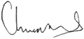 Donald Tsang Signature
