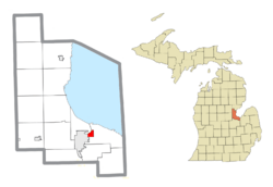 Location within Bay County