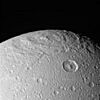 Evander crater on Dione.