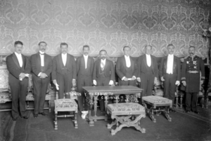 Francisco I. Madero y su gabinete, retrato de grupo