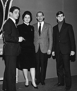 Gino Bartali with family 1963