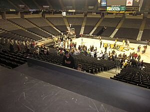 Inside of Lawrence Joel Veterans Memorial Coliseum