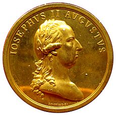 Johann nepomuk würth, med. di giuseppe II imp., 1785, oro