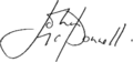 John McDonnell signature
