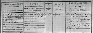 Joseph Canavery, Bataillon des Vélites de Turin