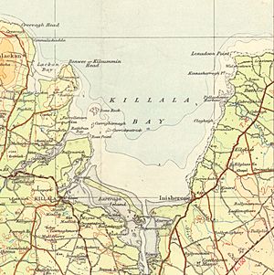 Killala Bay from Ordnance Survey Ireland Half-Inch Sheet 6 North Mayo, Published 1956