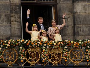 King Willem-Alexander, Queen Maxima and their daughters 2013