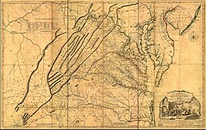 1751 map of Chartiers Creek