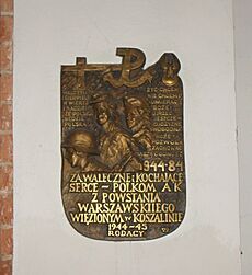 Koszalin, katedra Niepokalanego Poczęcia Najświętszej Maryi Panny, tablica pamiątkowa - DSC08796
