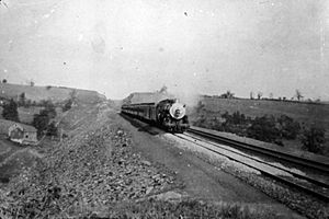The westbound Lackawanna Limited nears Paulina, circa 1912