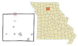 Location of Browning, Missouri