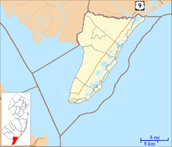 Schellenger Landing, New Jersey is located in Cape May County, New Jersey