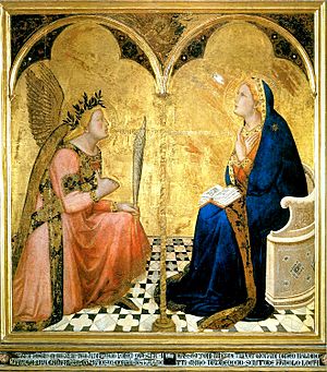 Lorenzetti Ambrogio annunciation- 1344.