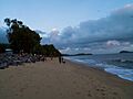Lots of people set up on the beach to view the total eclipse. - panoramio