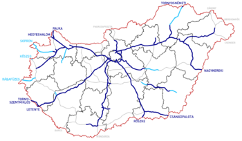 Magyarország autópályái 2020 02 07 állapot szerint