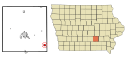 Location of Fremont, Iowa