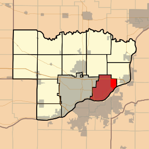 Map highlighting Pleasant Valley Township, Scott County, Iowa.svg