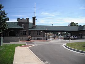 The historic Dowagiac Station on Depot Drive