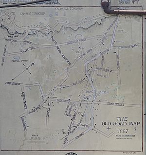 Montclair old road map