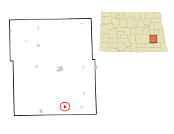 Location of Kathryn, North Dakota