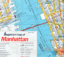North River (Hagstrom map of Manhattan 1997)